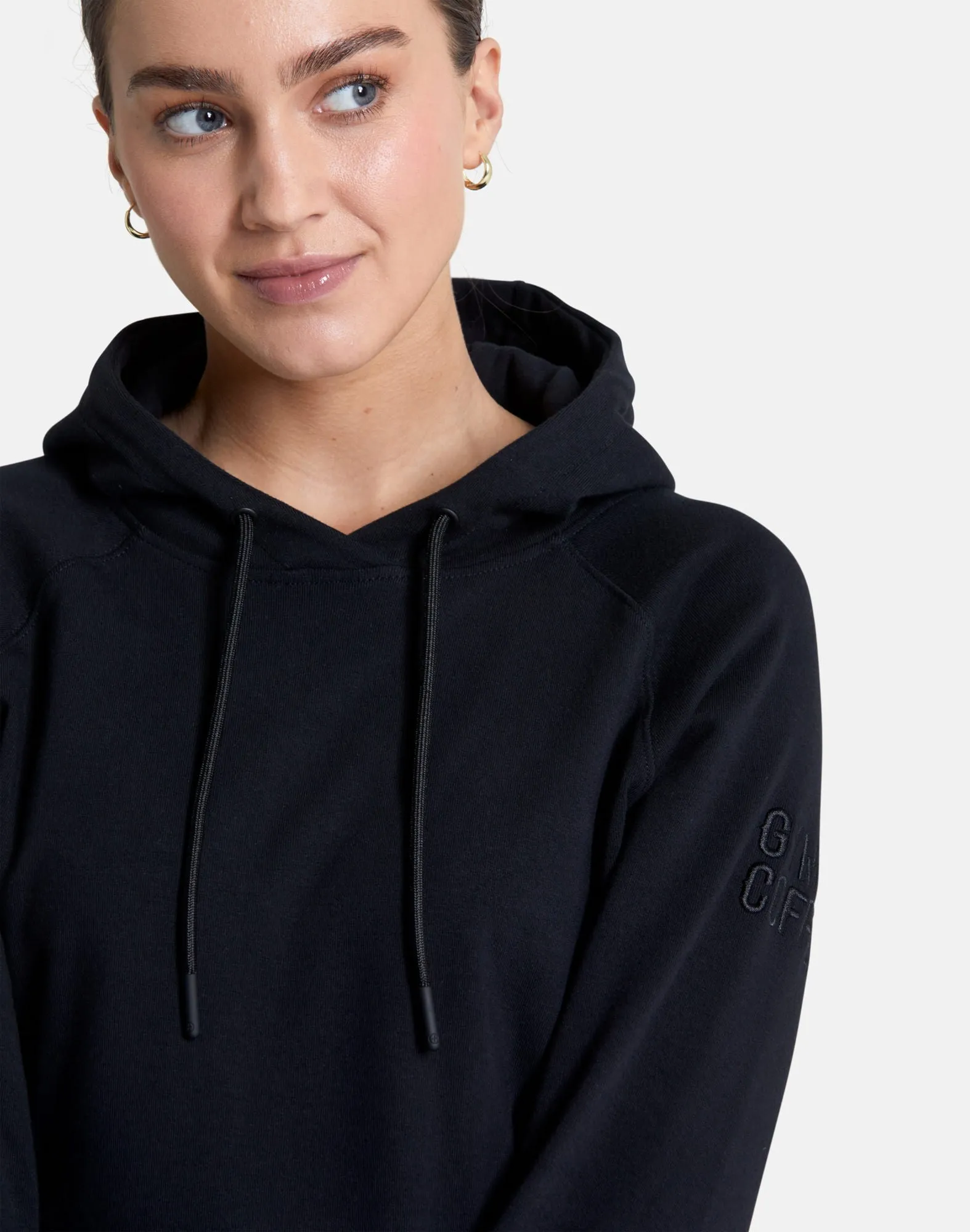 Gym Coffee Essential Hoodie (Womens) - Black