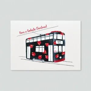  Hong Kong Tram Christmas Card 