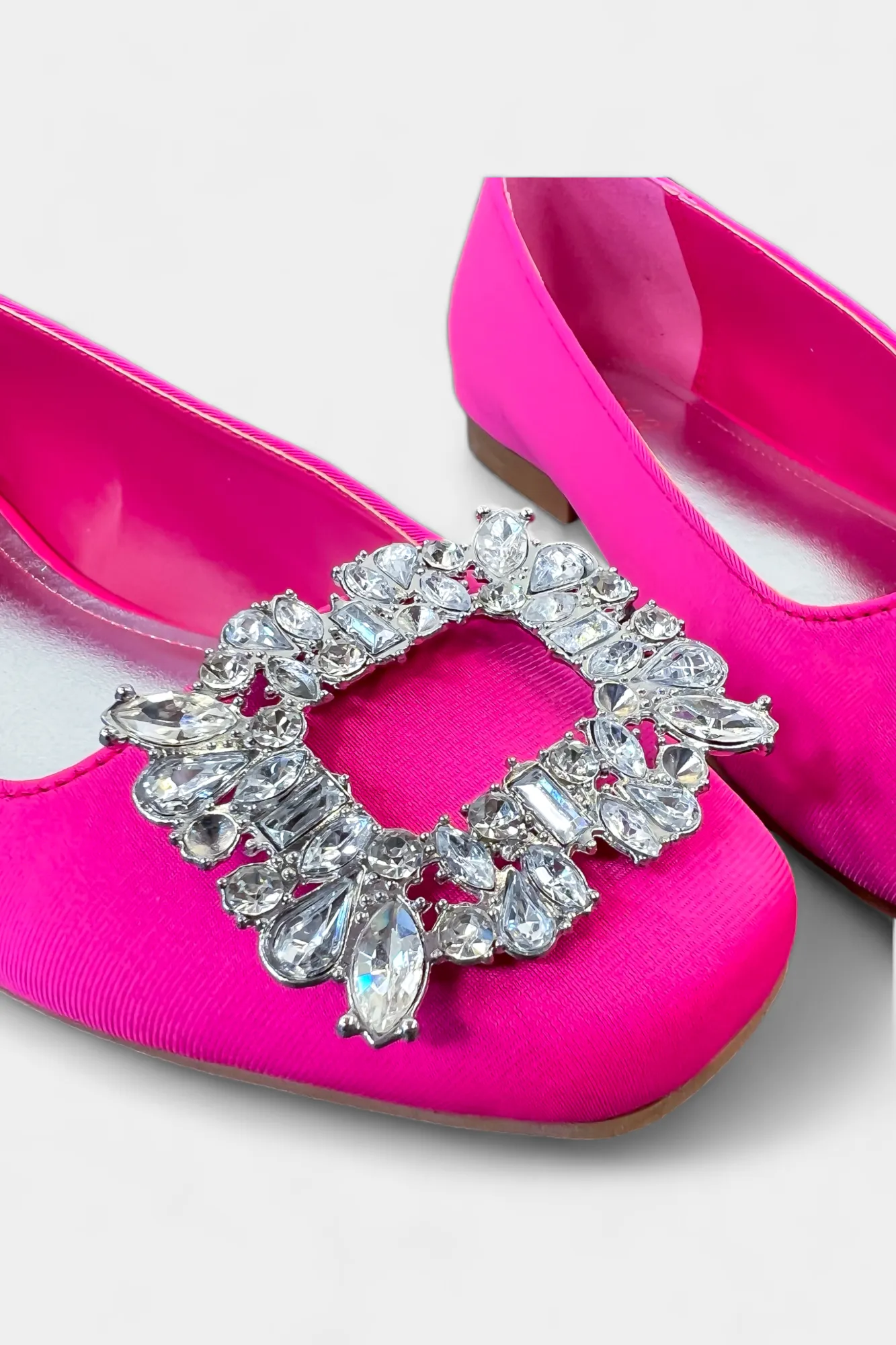 Hot Pink Embellished Flats