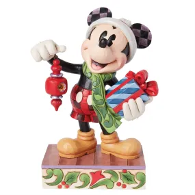 Jim Shore Disney Traditions Mickey Mouse Holiday Limited Edition Figurine - Christmas Magic