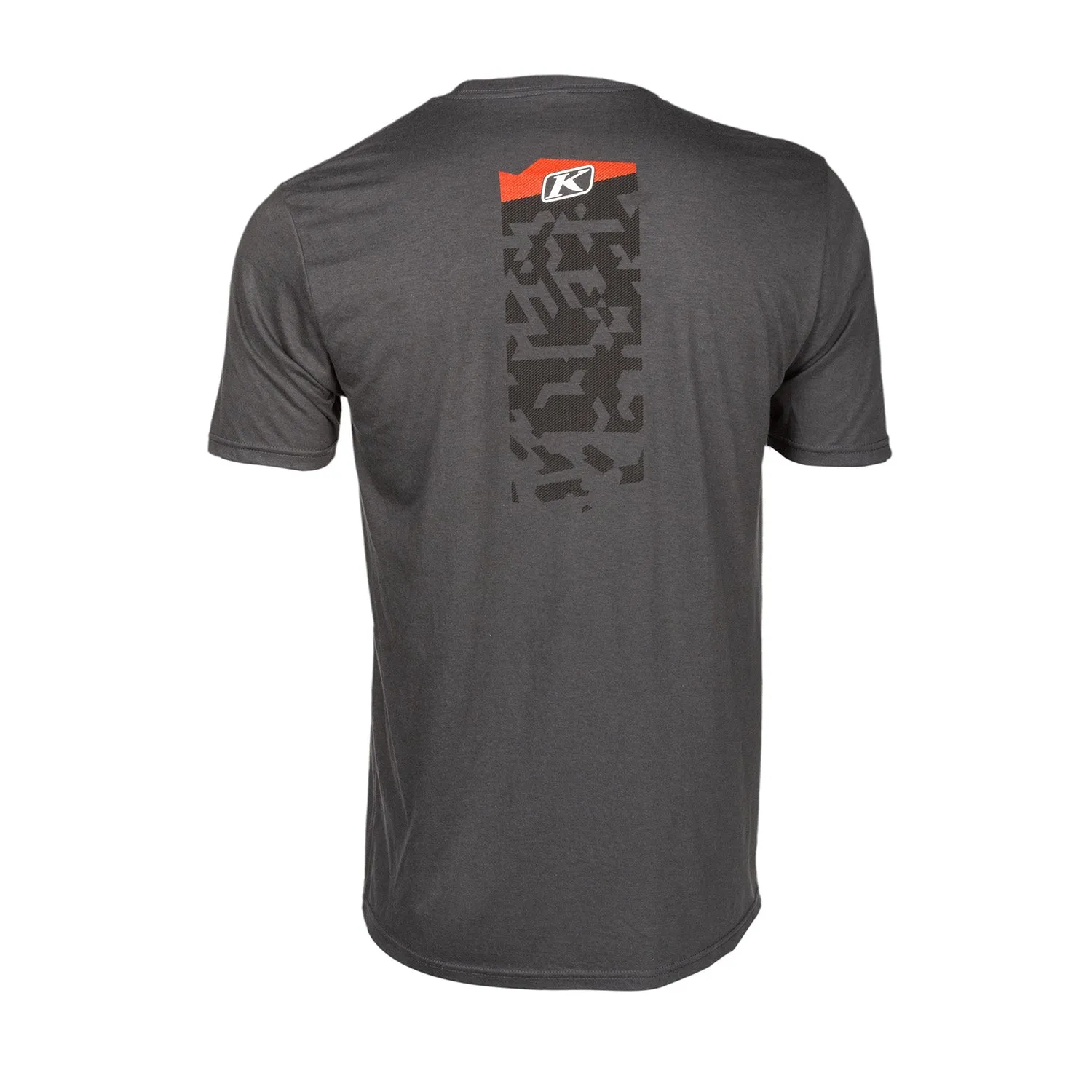 Klim Men's Squad Tee Charcoal/Fiery Red