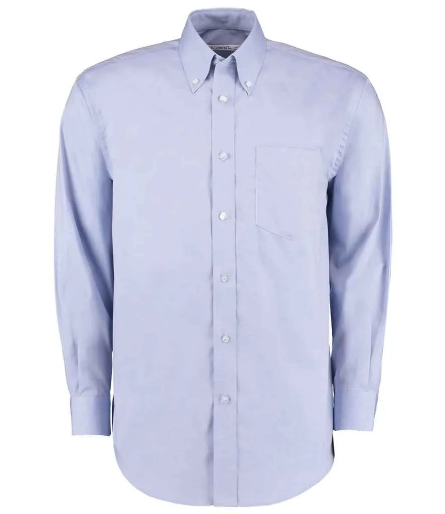 Kustom Kit Premium Long Sleeve Classic Fit Oxford Shirt