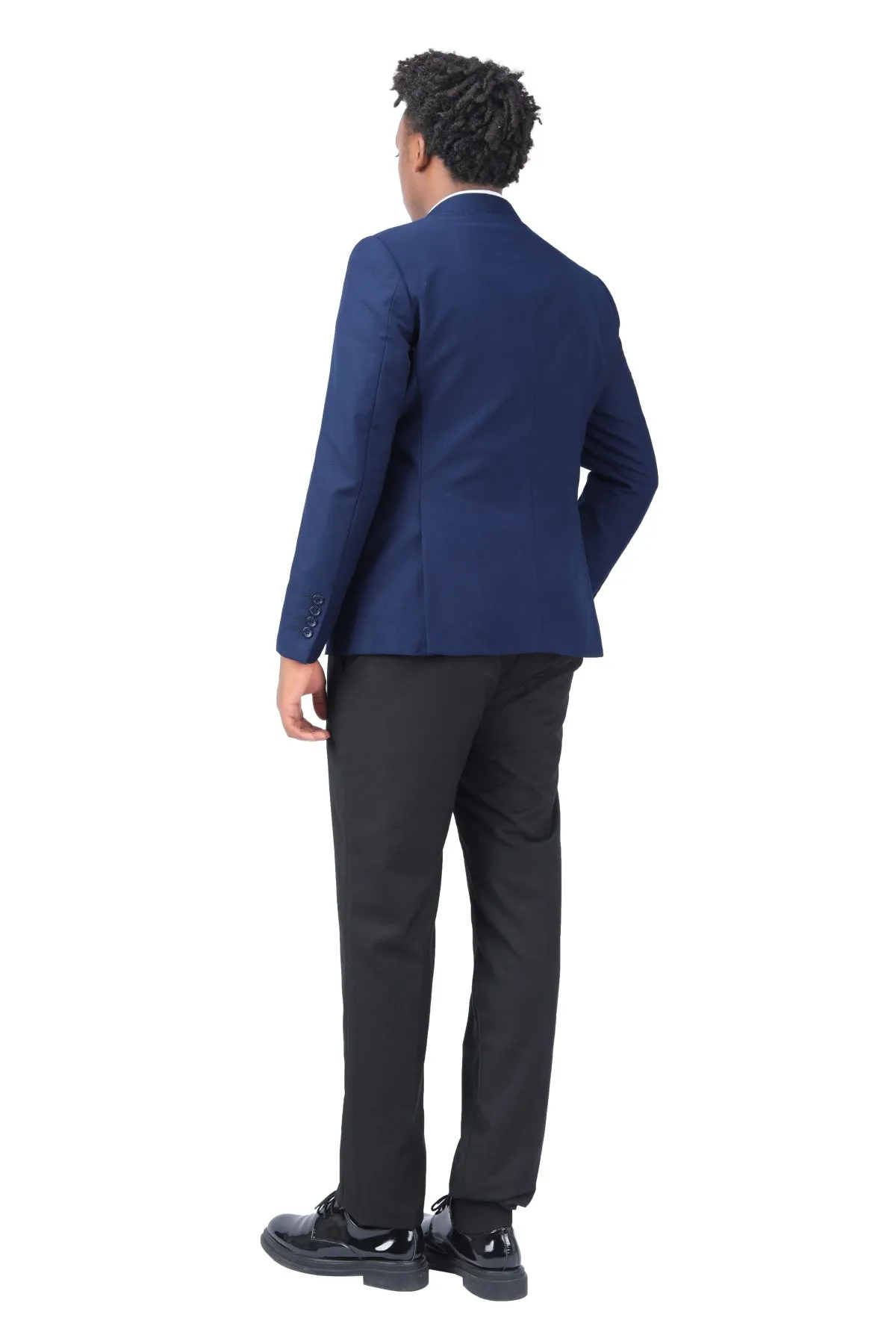 Lake Blue Stylish Blazer One Button Casual Blazer