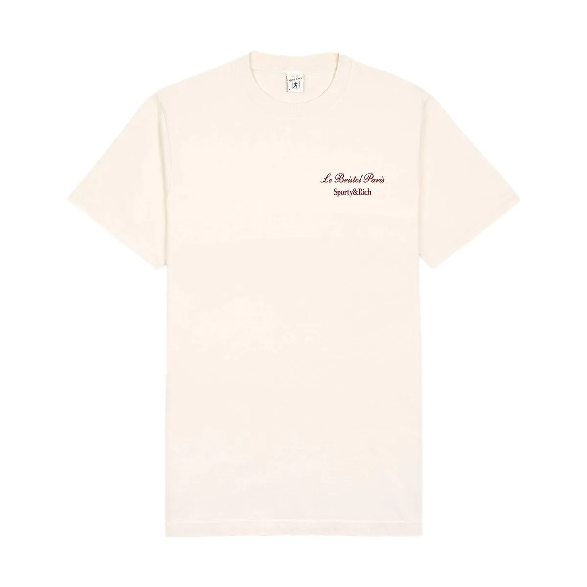   Le Bristol Paris Faubourg Tee 'Cream Merlot'