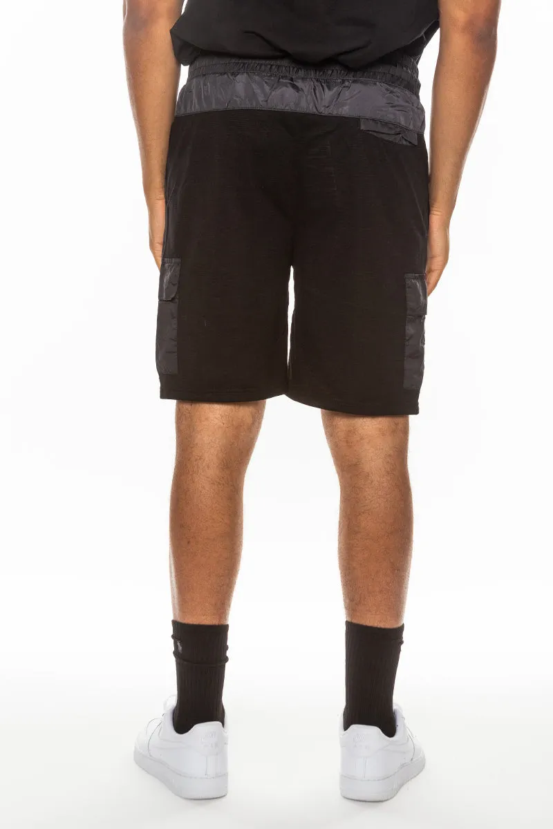 Lightweight Cotton Blend Slub Shorts