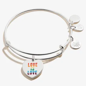 'Love is Love' Charm Bangle