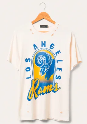 Luau Rams Vintage Destroy Tee (Blue)