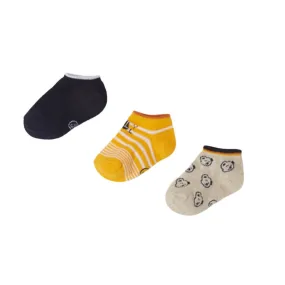 Mayoral Baby 3pc Socks_ Tangerine 10173-26