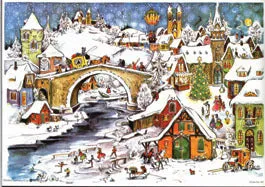 Medium Traditional German Advent Calendars - Old World Villages & Nature