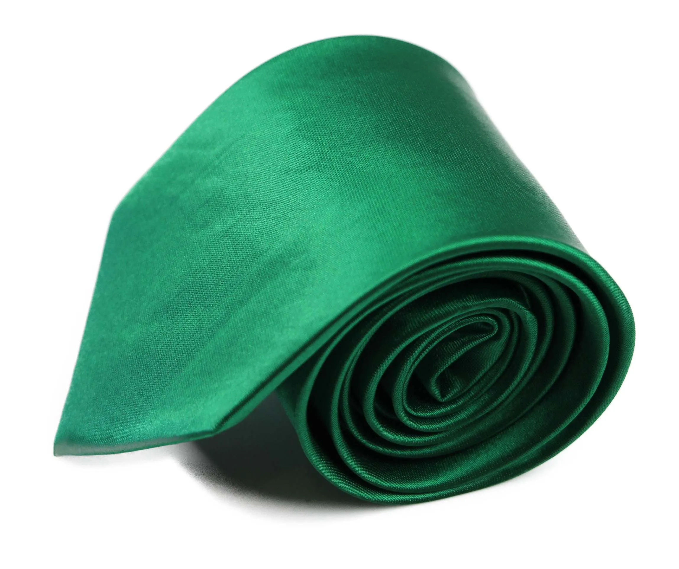 Mens Green 8cm Plain Neck Tie