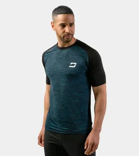 MEN'S HYBRID SPORTS T-SHIRT - NAVY