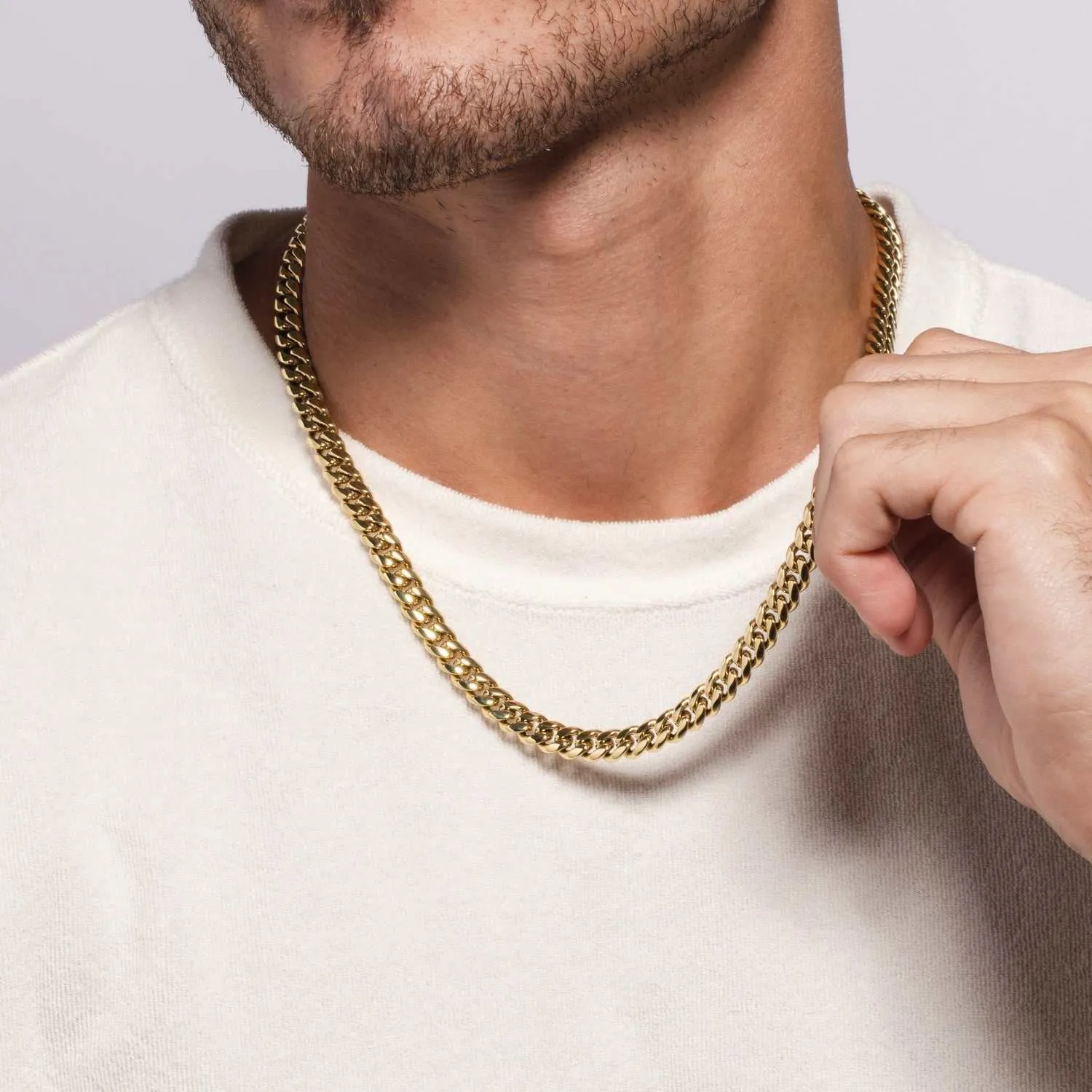 Miami Cuban Link Chain in Yellow Gold - 8mm