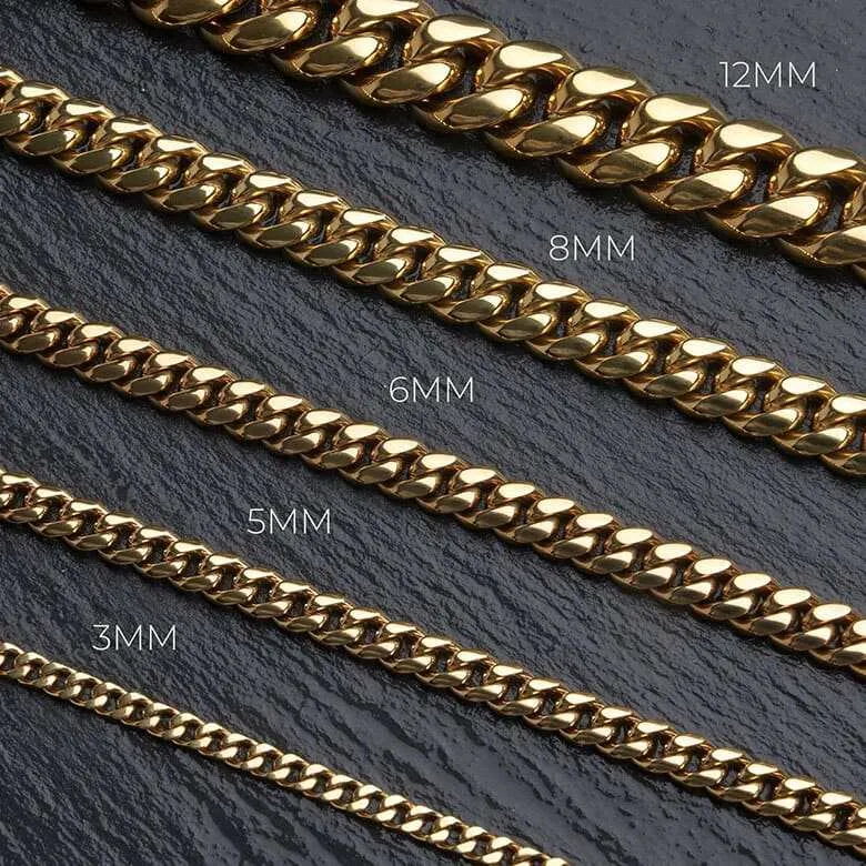 Miami Cuban Link Chain in Yellow Gold - 8mm