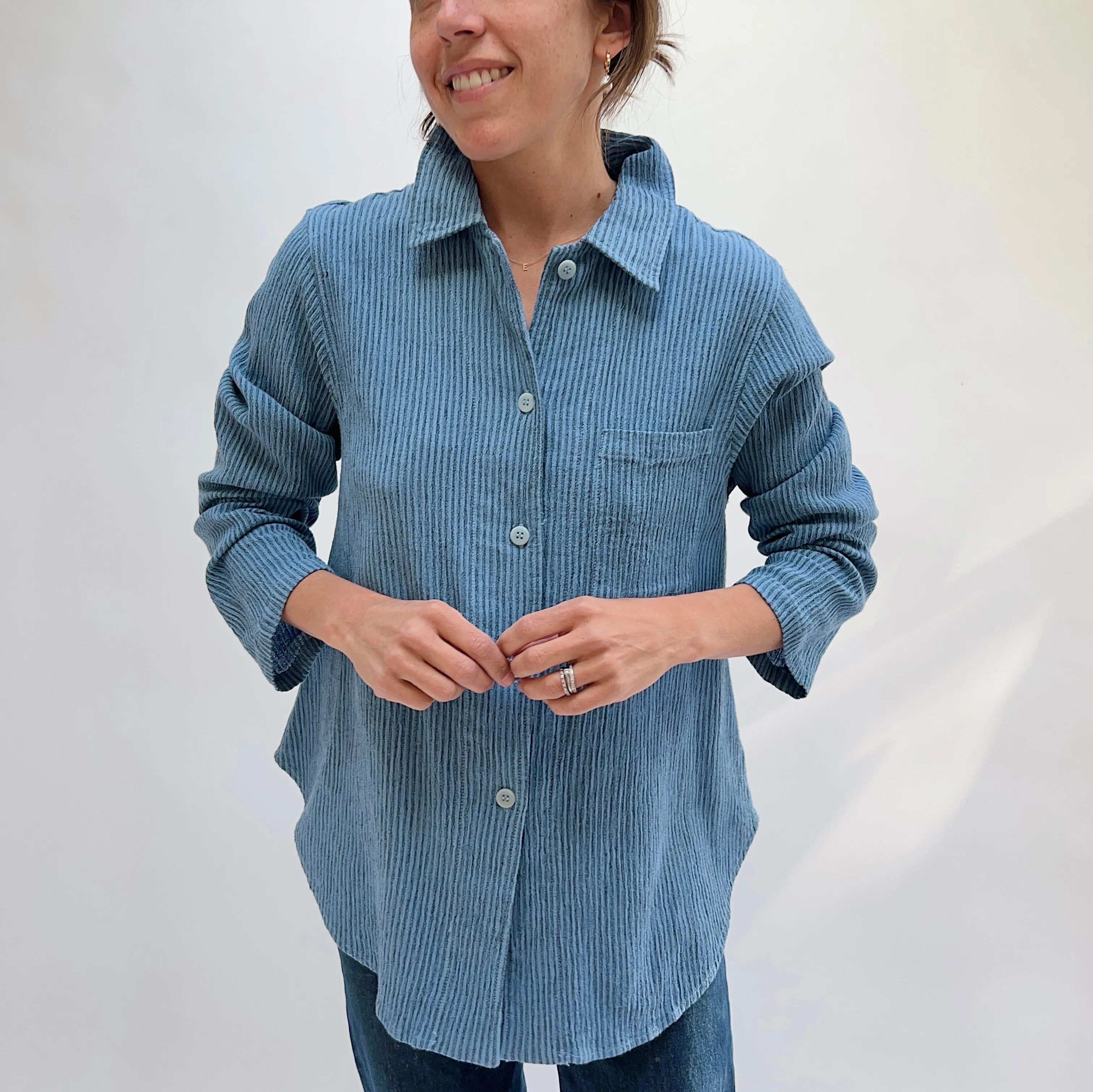 Mill Valley | Boyfriend Button Down in Cornflower