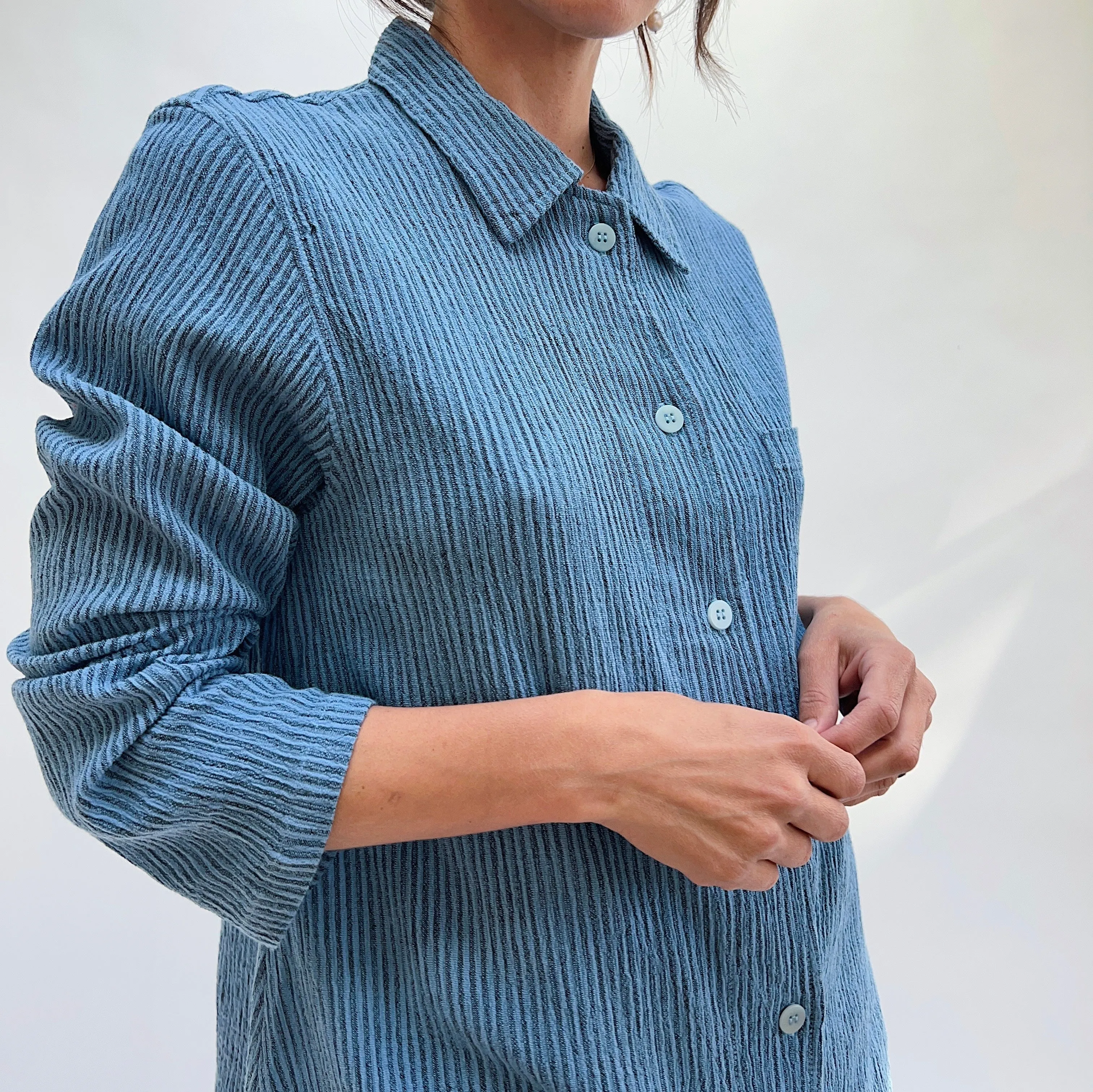 Mill Valley | Boyfriend Button Down in Cornflower