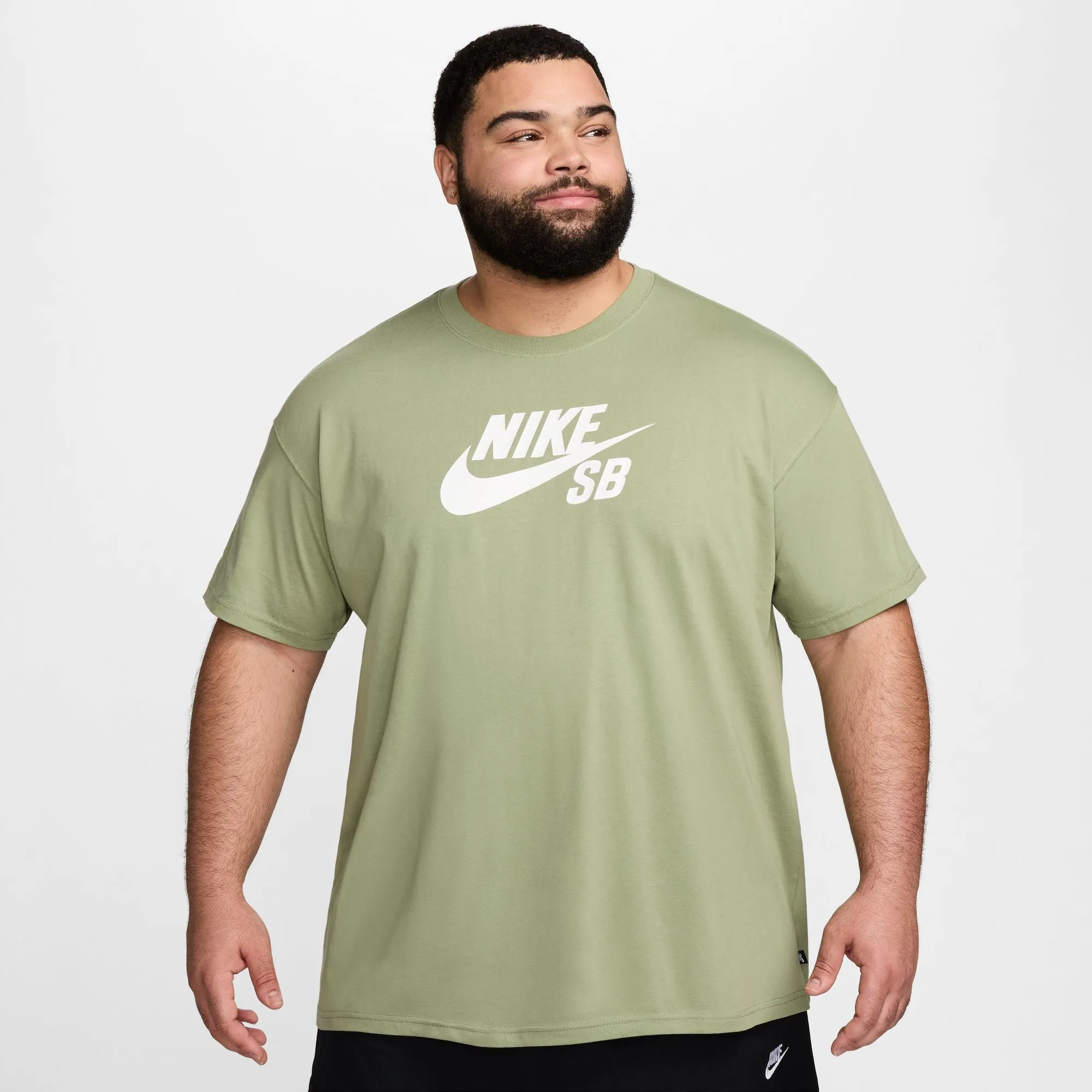 Nike SB Tee Logo HBR Oil Green