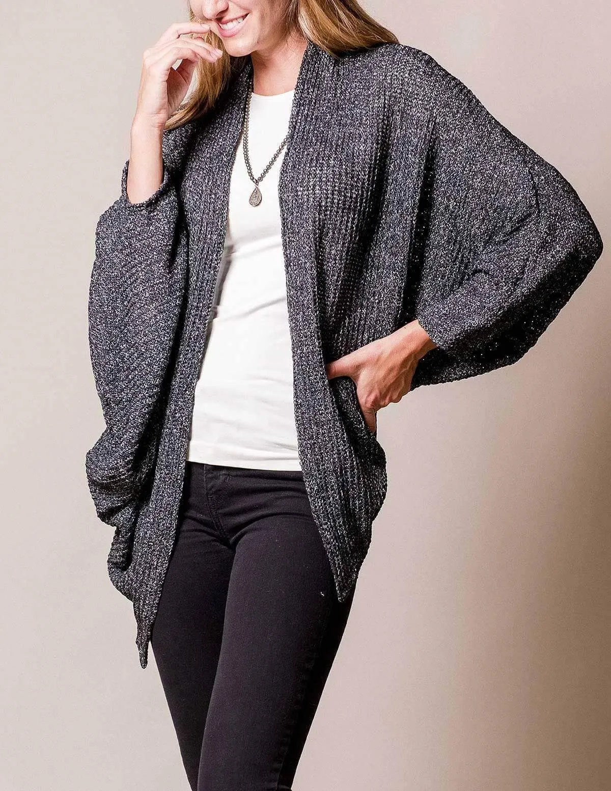 Open Weave Sweater Wrap - As-Is-Clearance