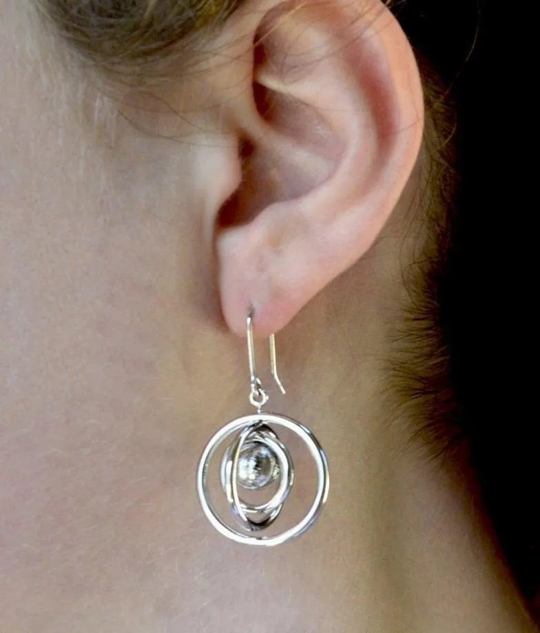 Orbital Beauty Meteorite Earrings