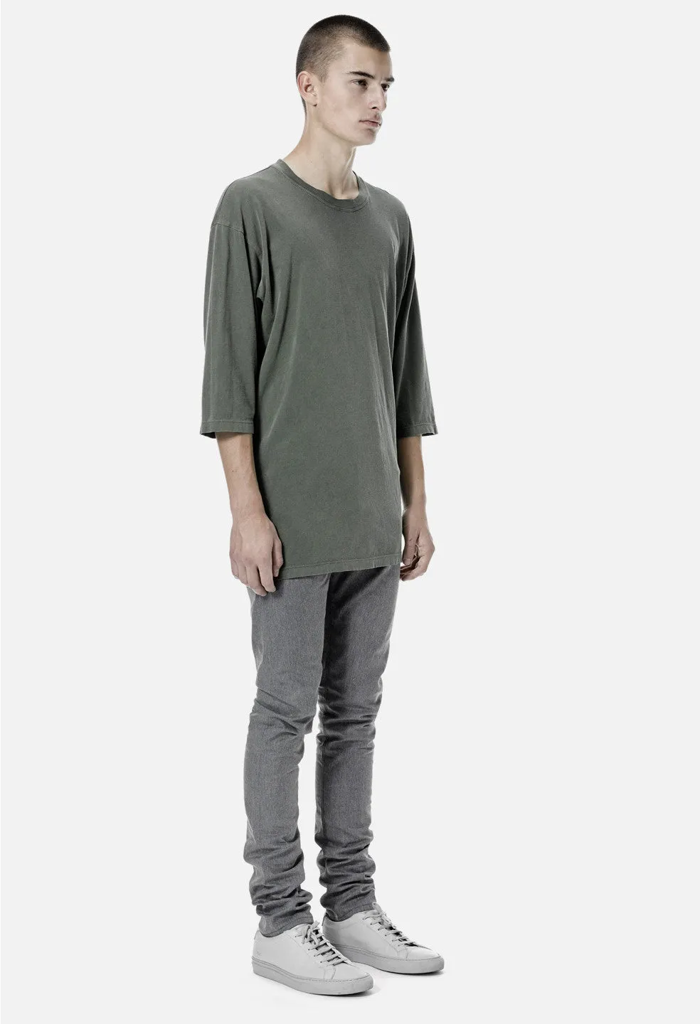 Oversized 3/4 Sleeve Tee / Olive