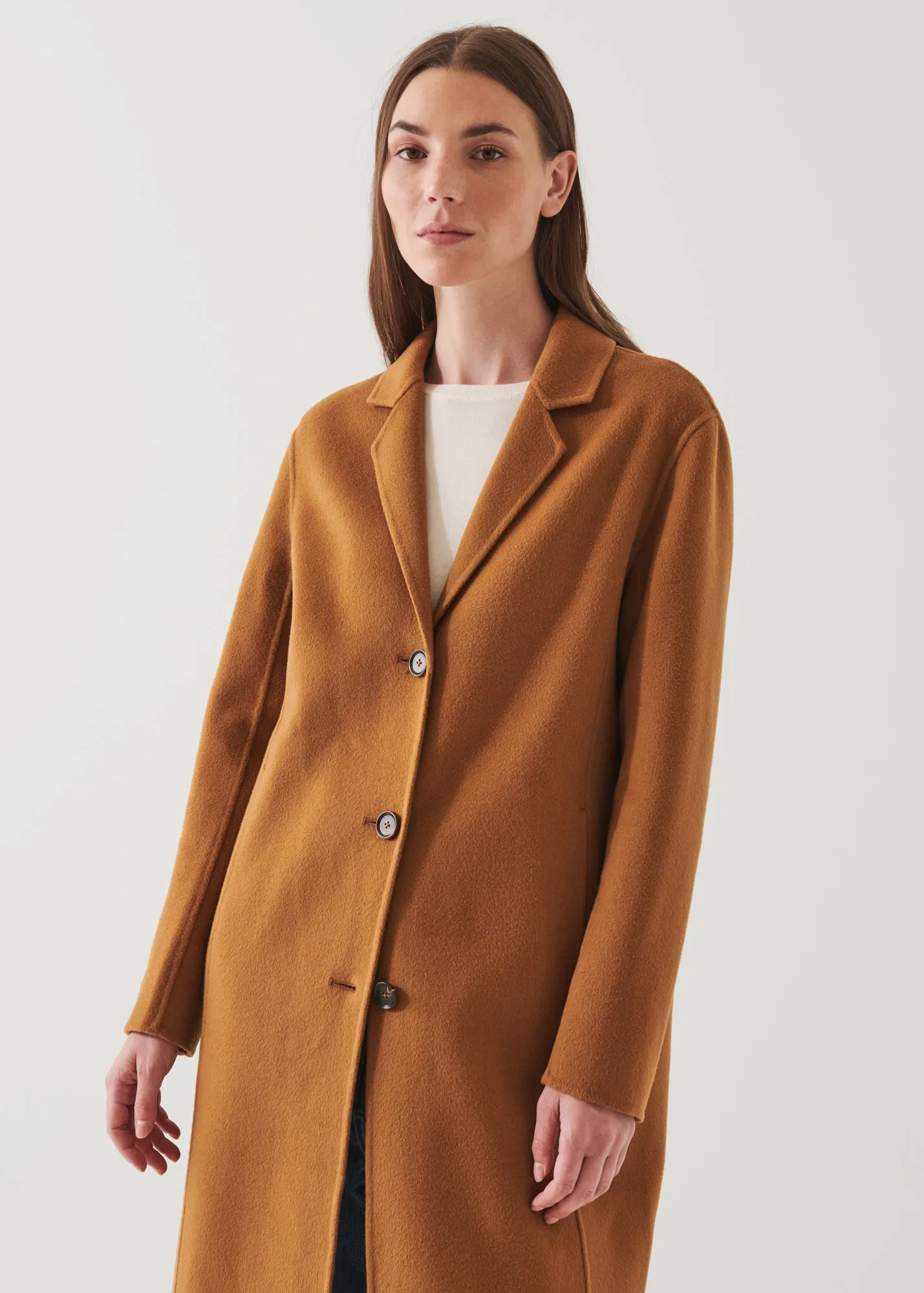 OVERSIZED SINGLE BREASTED WOOL COAT