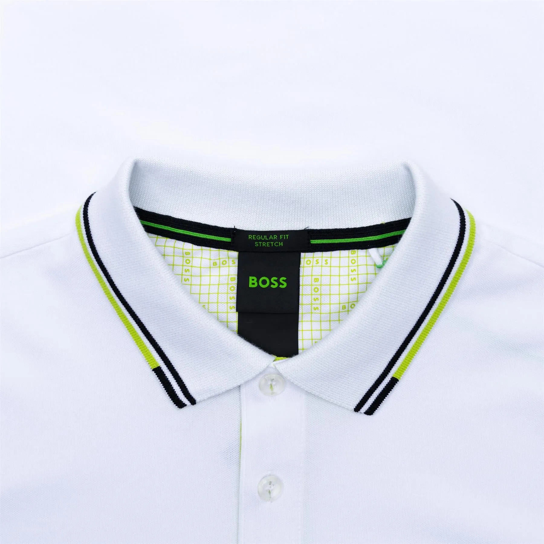 Paddy Pro Cotton Jersey Regular Fit Polo Natural White - W23