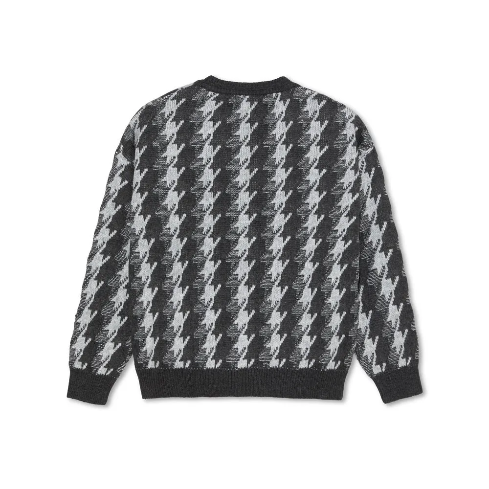 Polar Skate Co. Louis Cardigan Houndstooth (Grey)