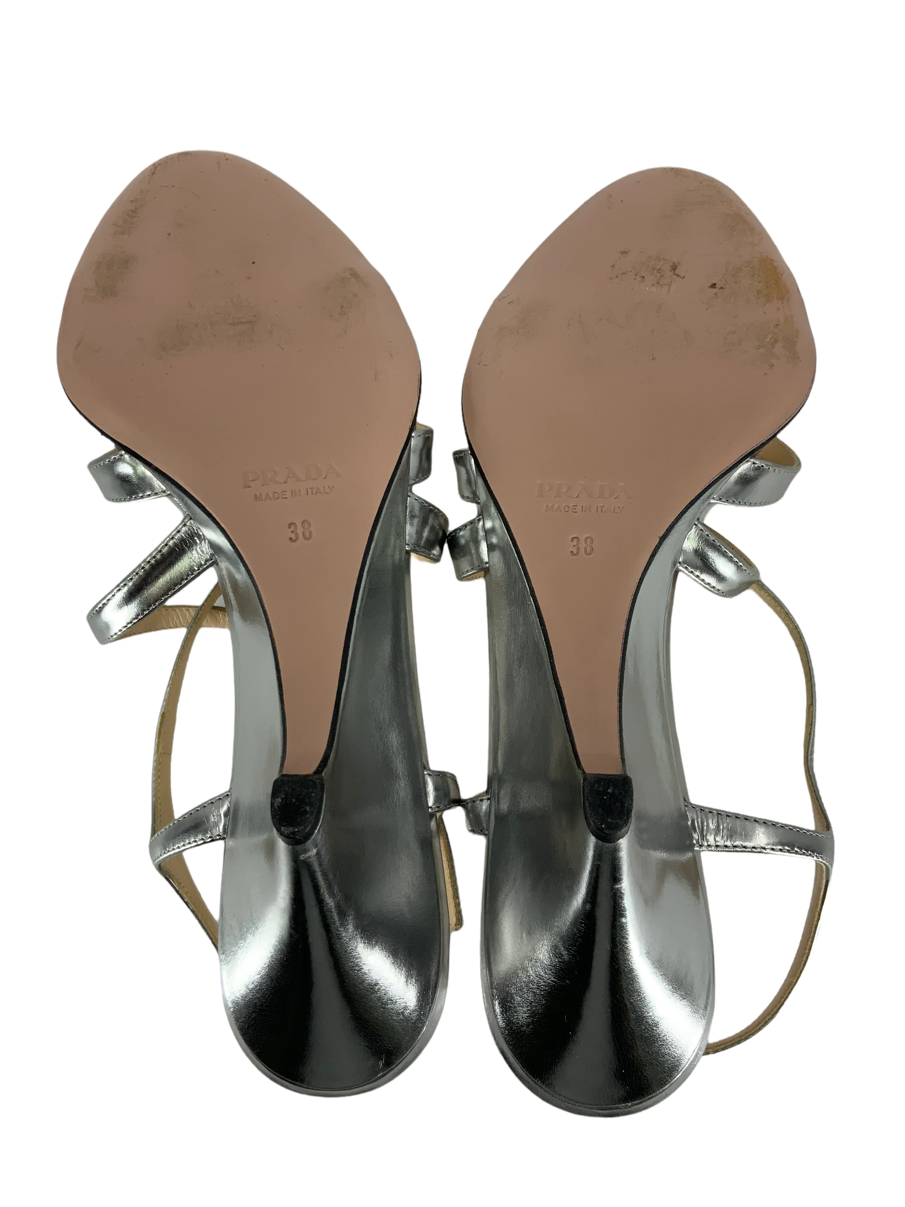 Prada Leather Strappy Sandals Size 8