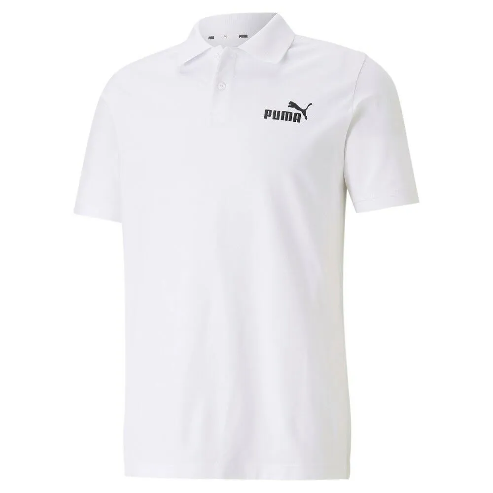 Puma Men's short sleeve polo shirt in cotton pique 586674-02 white