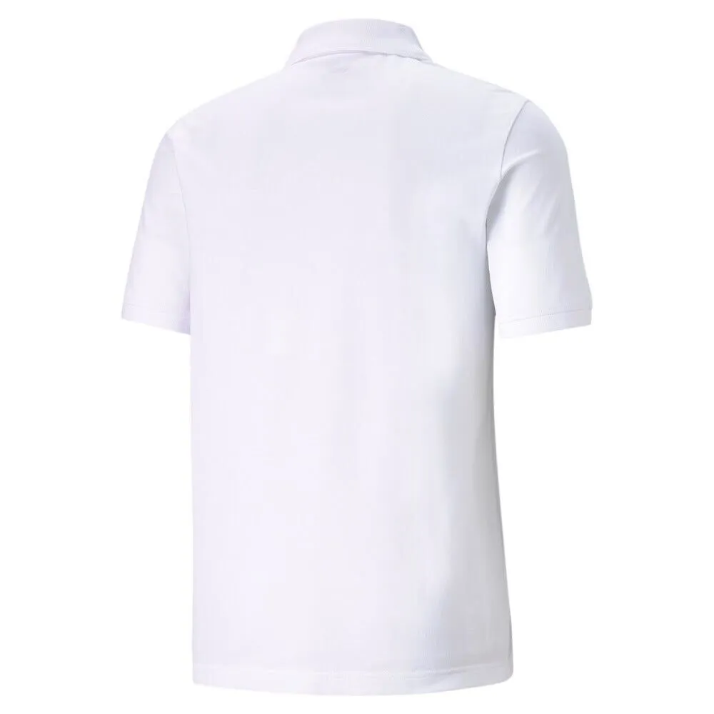 Puma Men's short sleeve polo shirt in cotton pique 586674-02 white