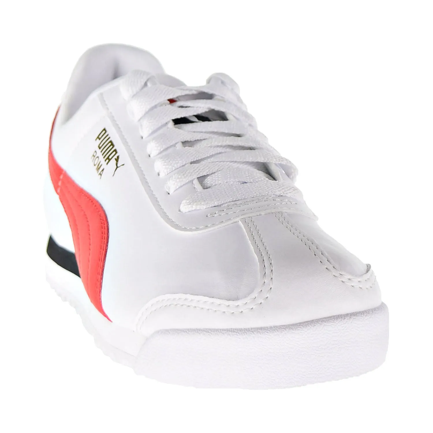 Puma Roma Basic  Men's Shoes Puma White-High Risk Red