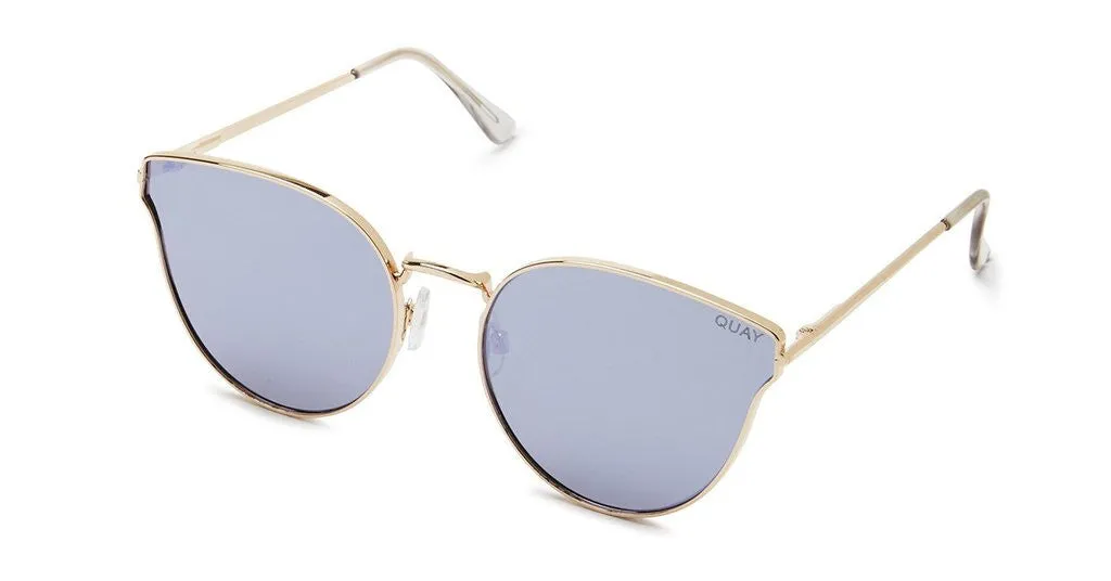 Quay All My Love Gold/Purple Sunglasses