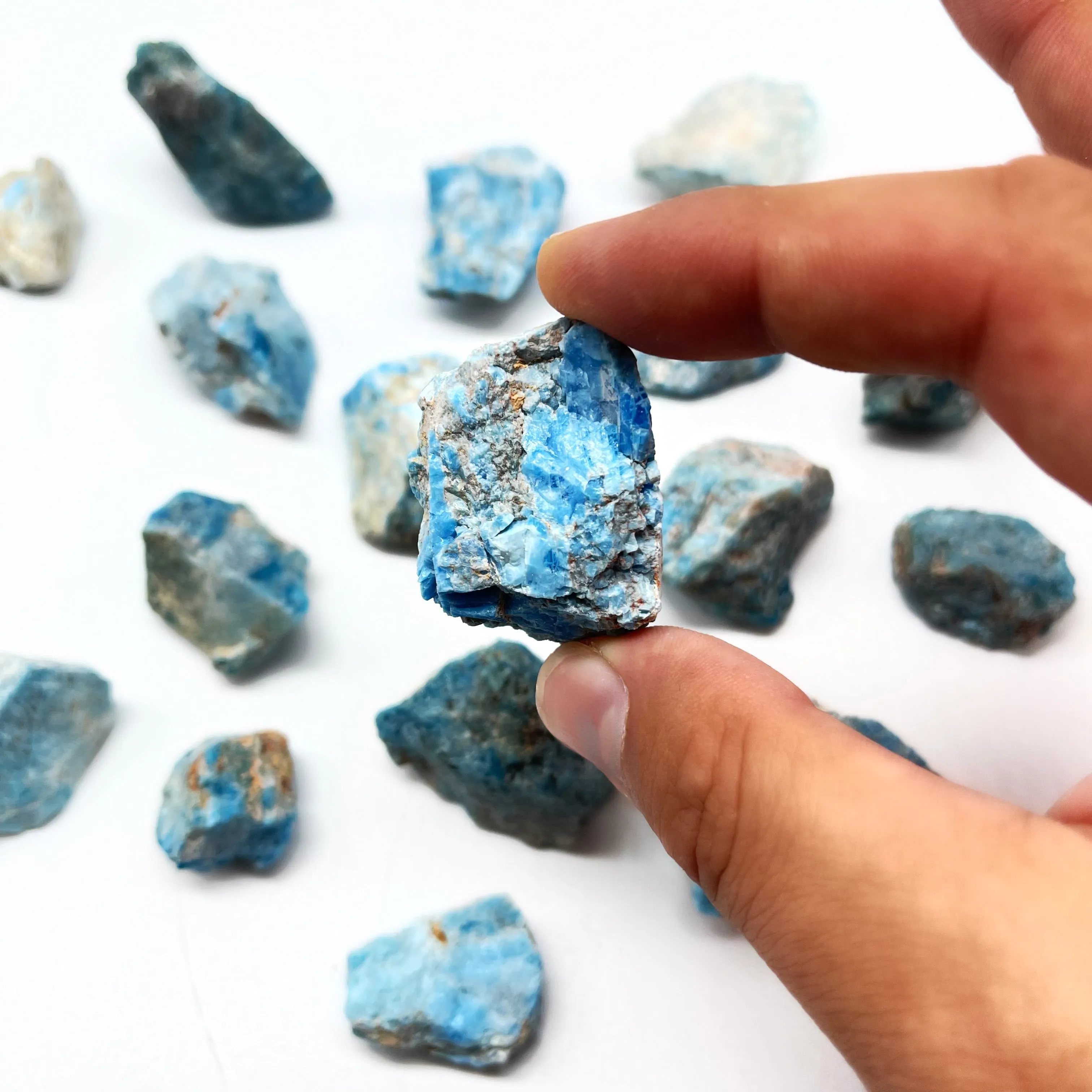 Raw Blue Apatite