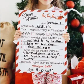 Reusable Christmas Wishlist Sign (SALE)