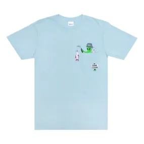 RIPNDIP GONE FISHING POCKET TEE-BLUE