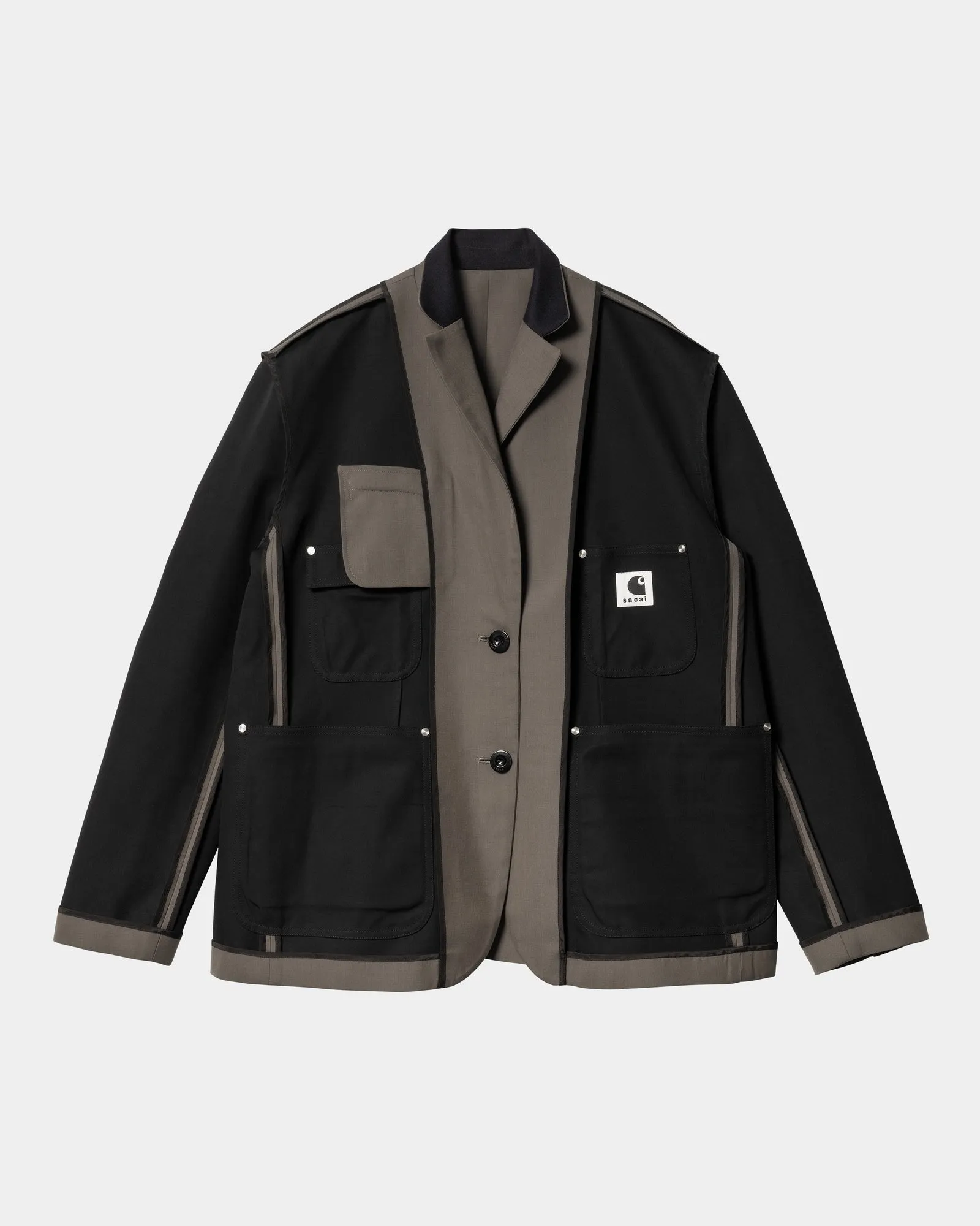 sacai x Carhartt WIP Suiting Bonding Jacket | Taupe