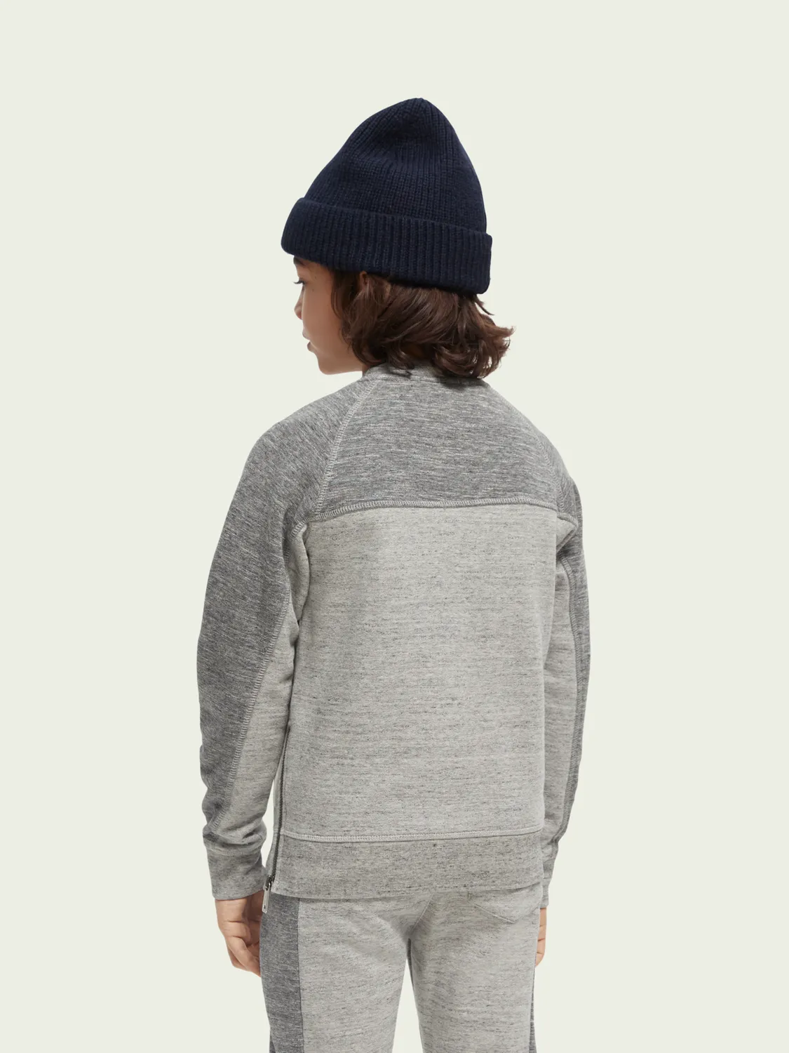 Scotch & Soda Boys Color Blocked Sweatshirt _Grey 167584-0606