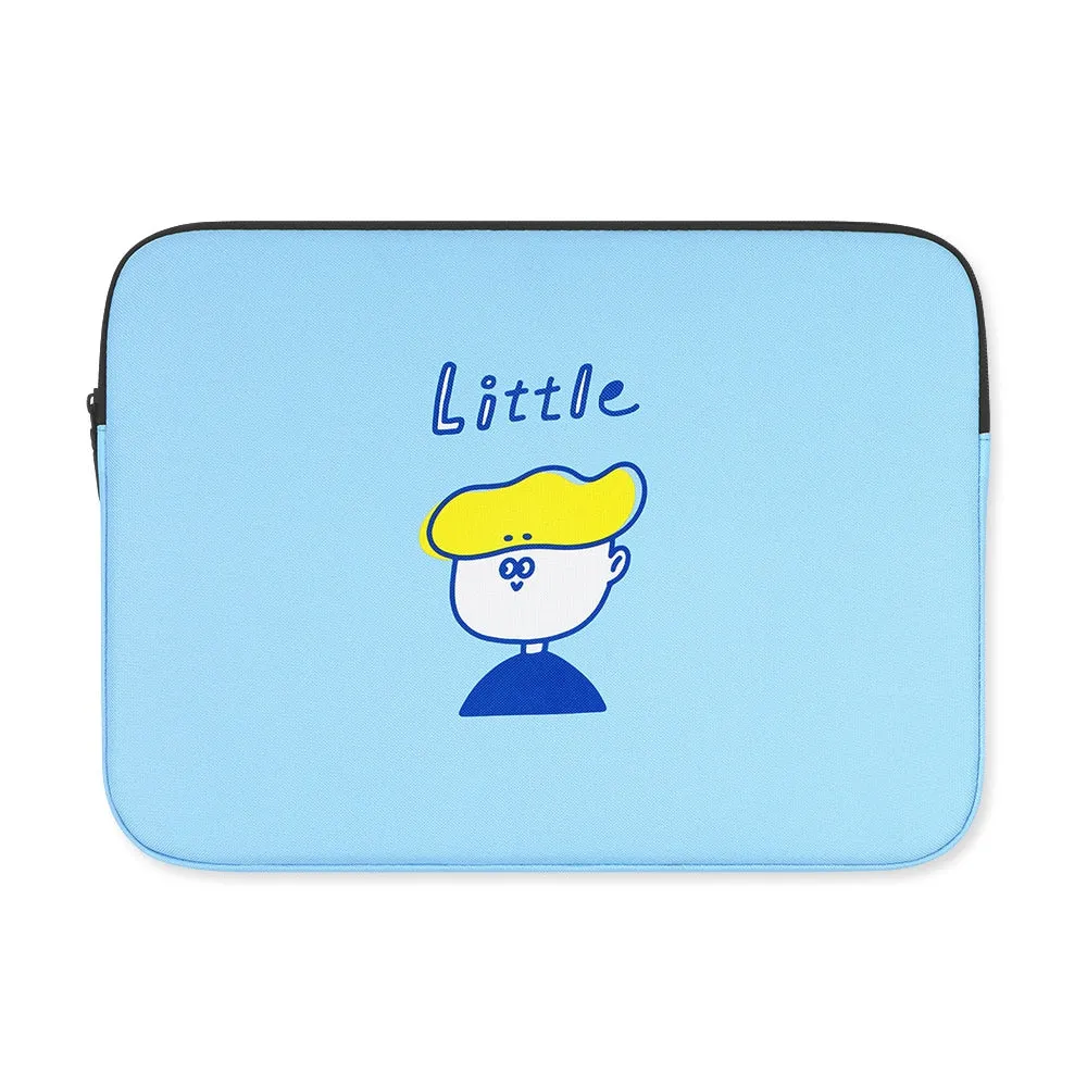 Sky Blue Graphic Laptop Sleeves 13 15 inch Cases Protective Covers Handbags Square Pouches Designer Artist Prints Cute Lightweight School Collage Office Zipper Fashion Unique Couple Items Gifts