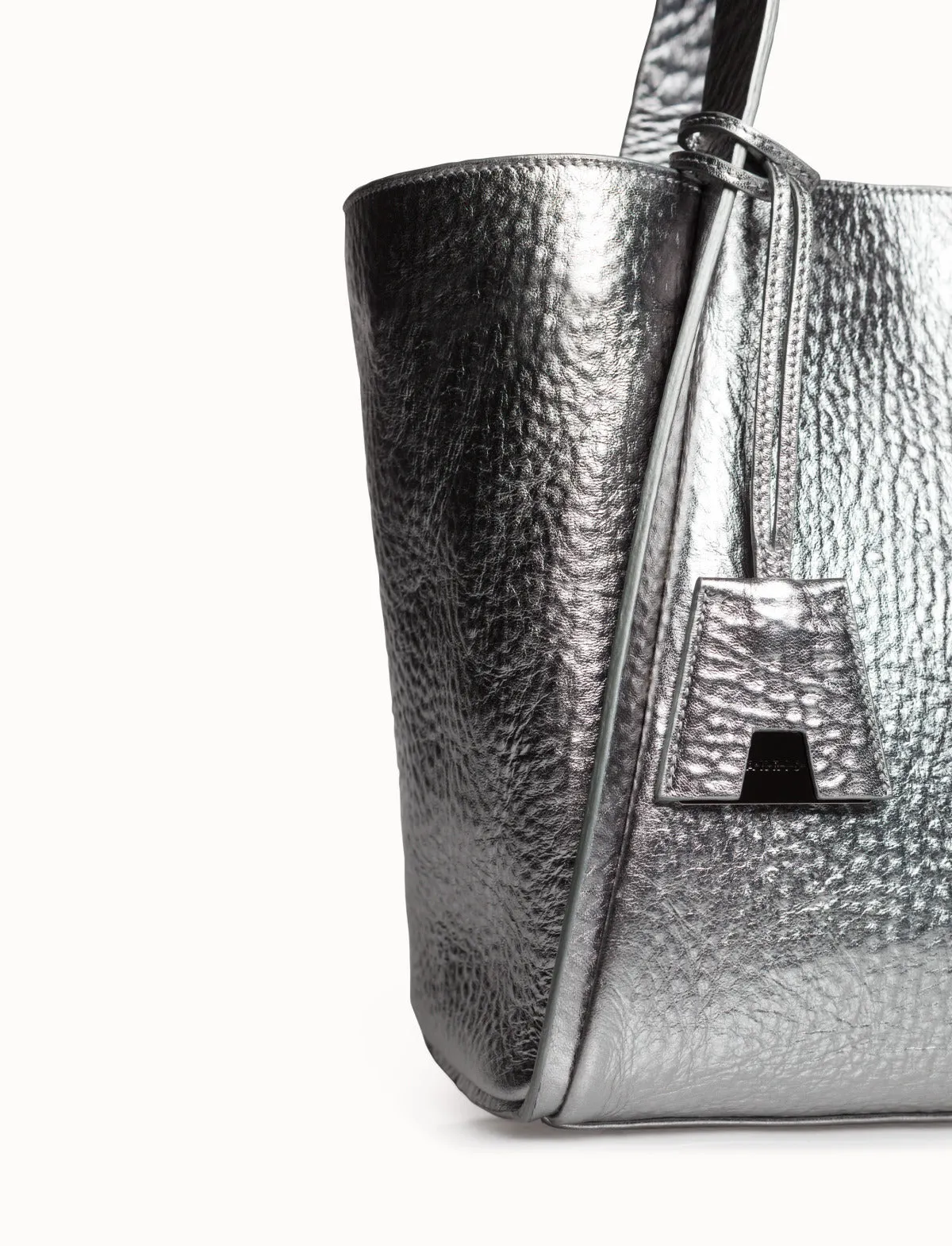 Small Alex Handbag In Hammered Leather