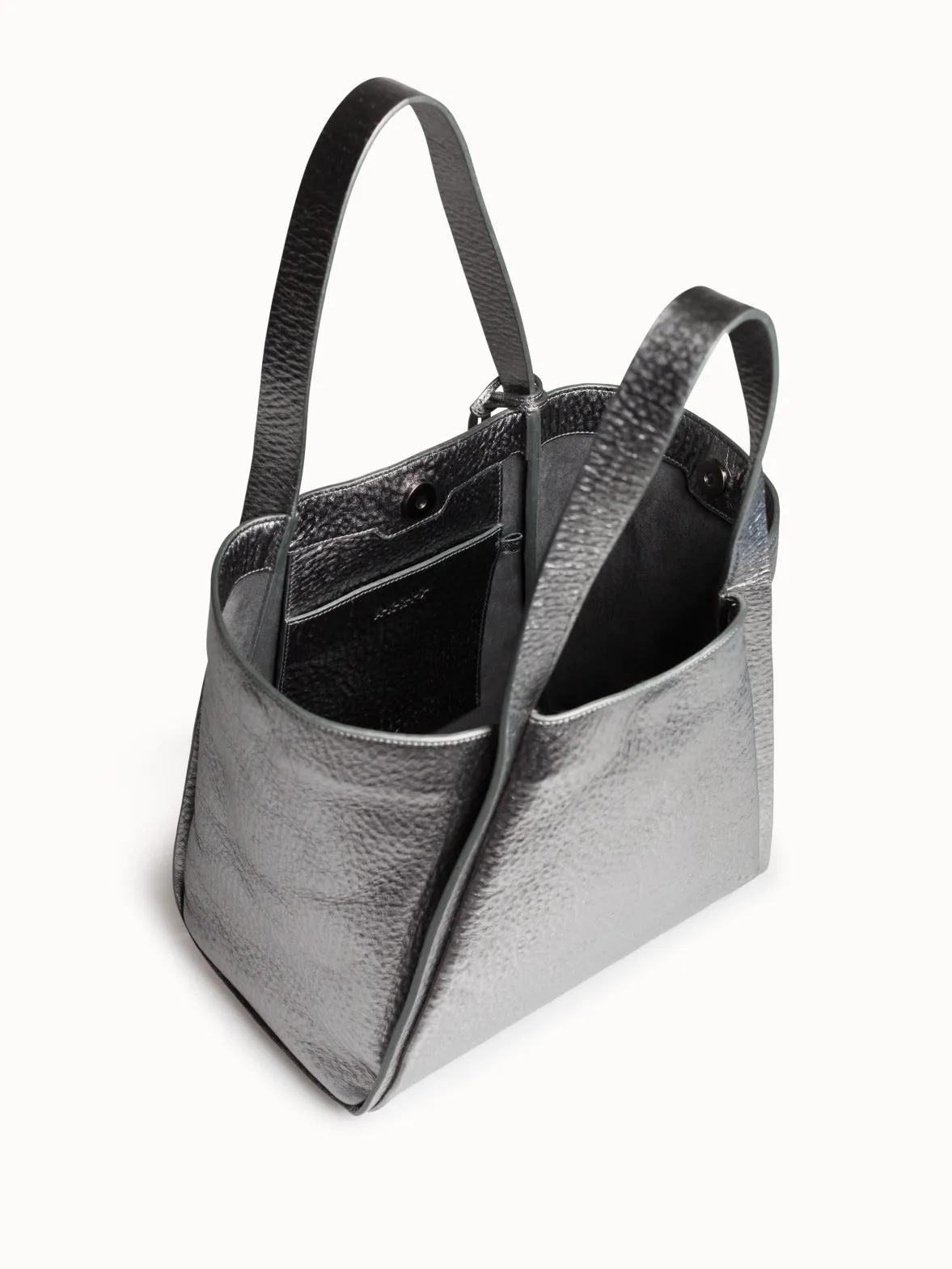 Small Alex Handbag In Hammered Leather