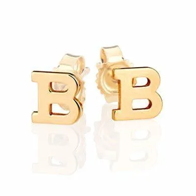 Solid Gold Initial Stud - Single