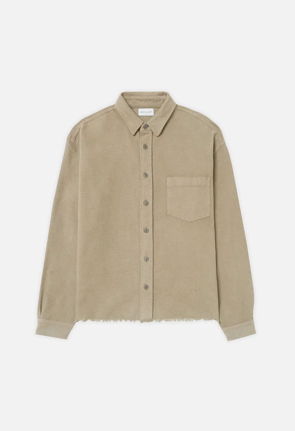 Solid Hemi Oversized Shirt / Tan