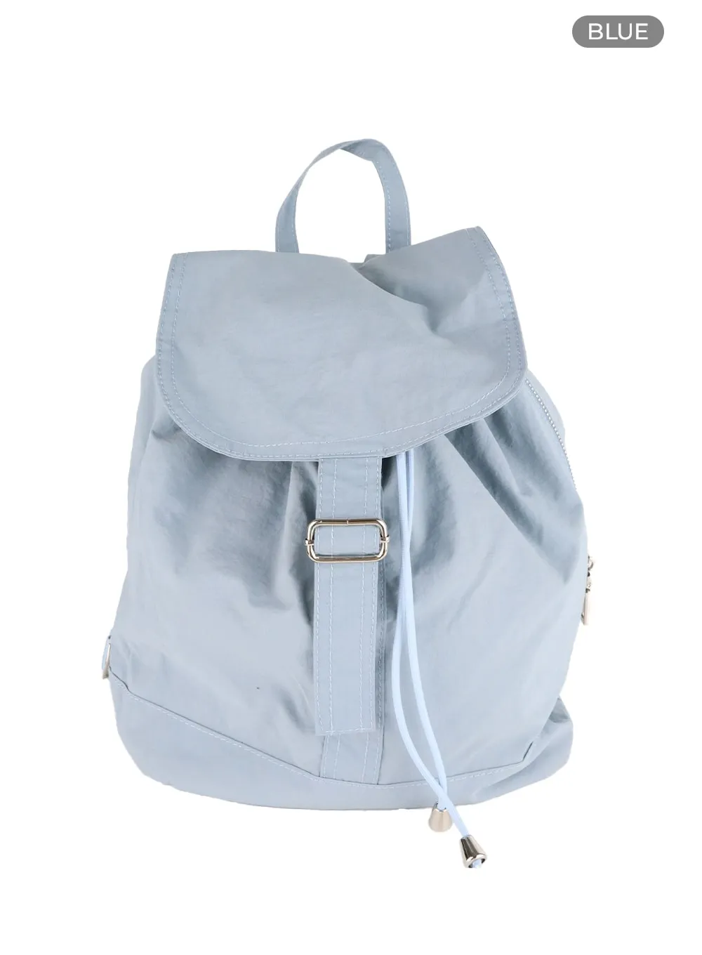 Solid Nylon Buckle Backpack CM413