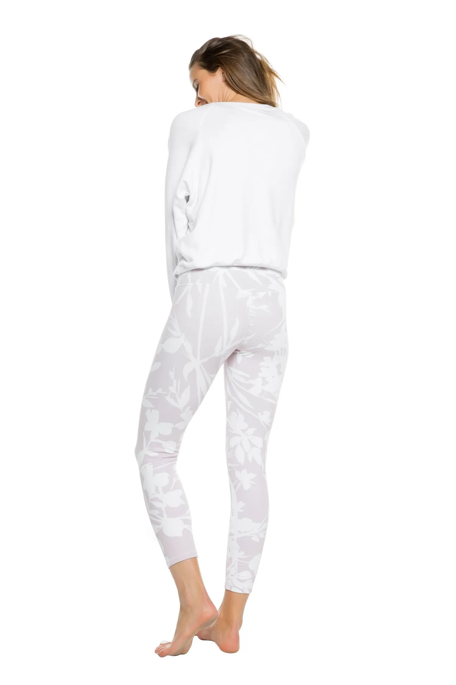 Strut This Teagan Ankle Legging White Blossom