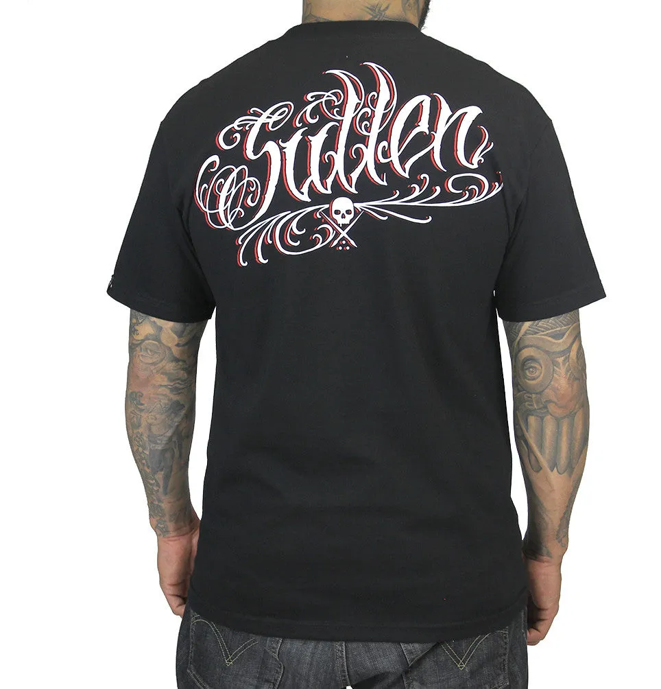 Sullen Skull Melt Tattoo Style Tshirt