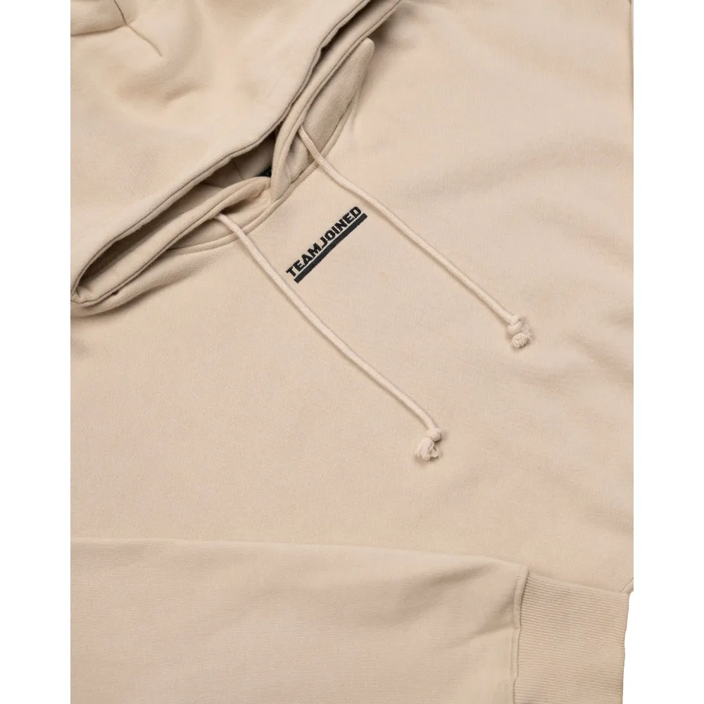 TEAMJOINED JOINED OVERSIZED HOODIE-KHAKI