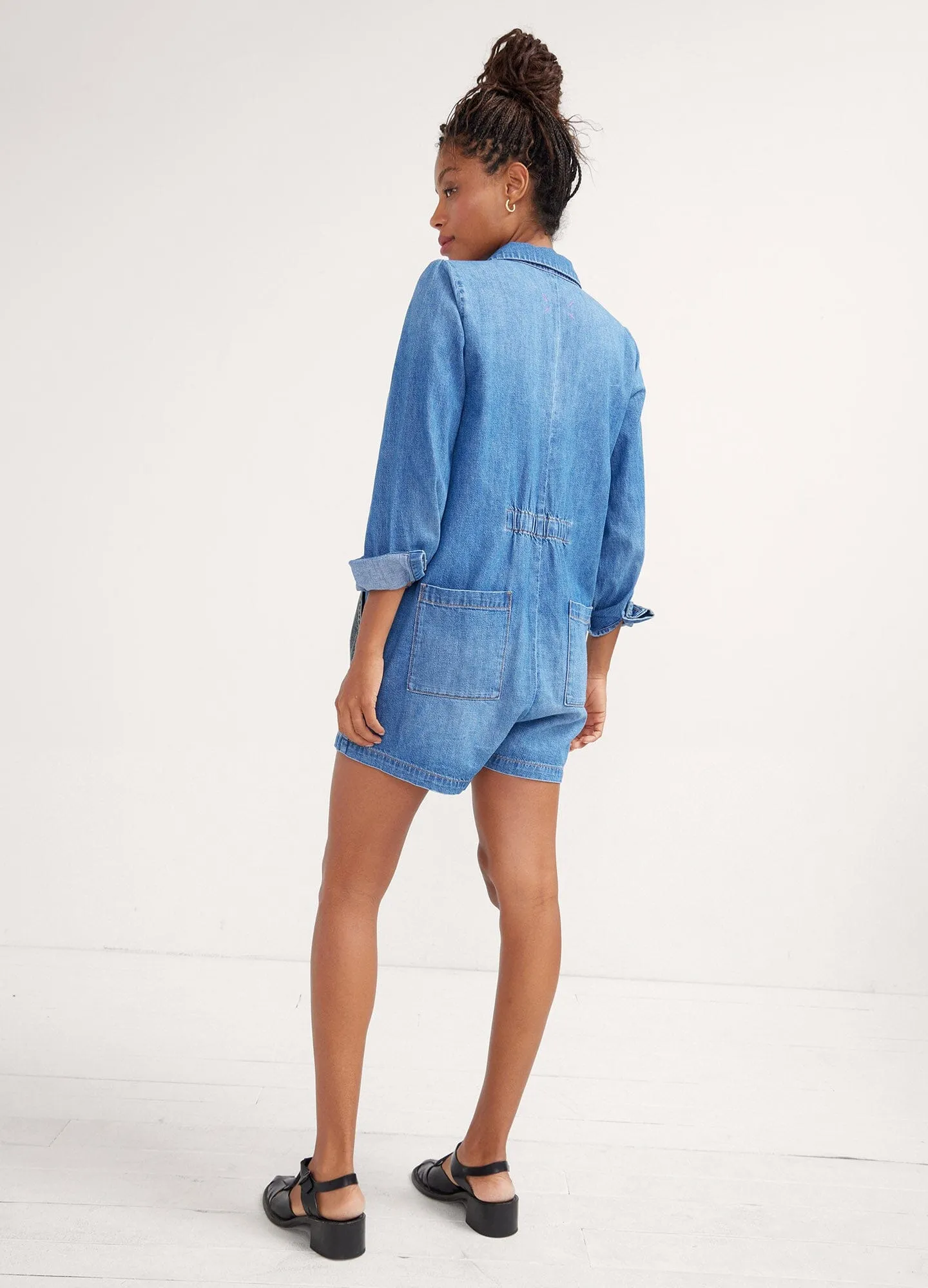 The Denim Utility Romper