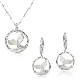 Tranquil Seas Pendant & Earrings Set