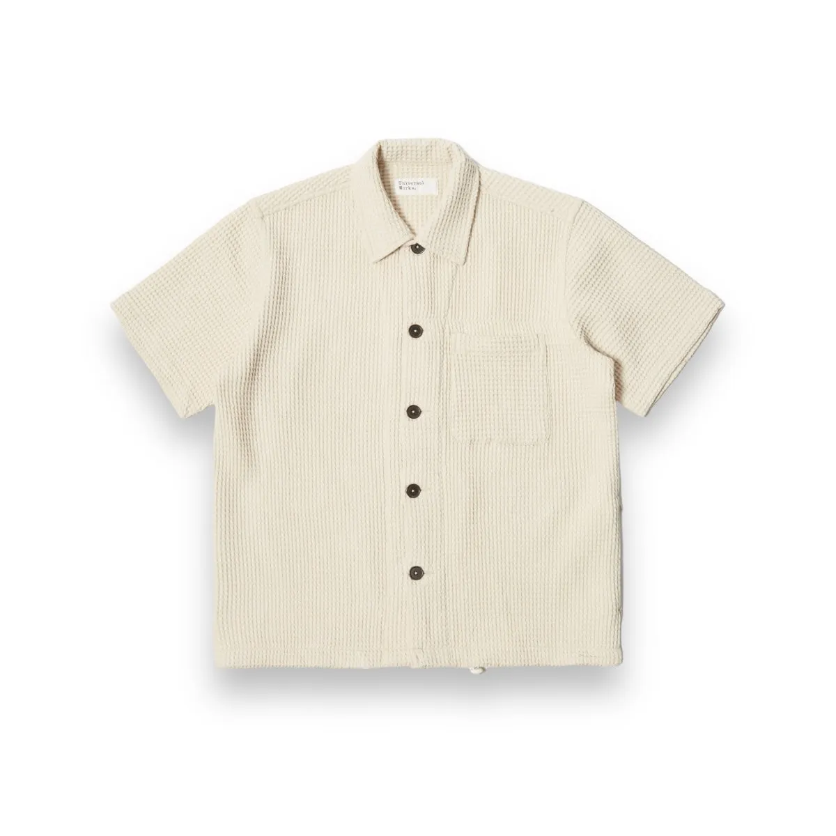 Universal Works Tech Overshirt 30169 Pike Waffle driftwood