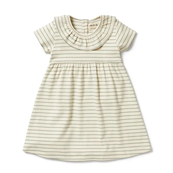 Wilson & Frenchy Petit Sage Organic Ruffle Dress