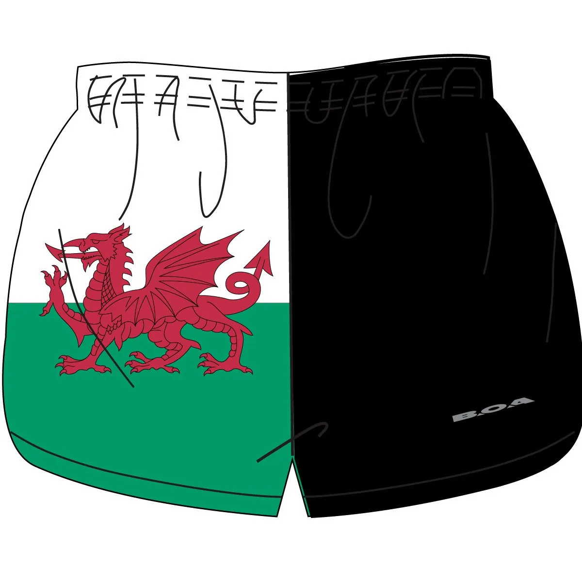 WOMEN'S 1" ELITE SPLIT SHORT- Wales